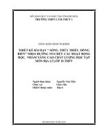 SKKN thiết kế bài dạy  sóng  thủy triều  dòng biển theo hướng tổ chức các hoạt động học, nhằm nâng cao chất lượng học tập môn địa lý lớp 10 THPT 