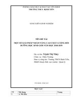 SKKN một số giải pháp nhằm nâng cao chất lượng bồi dưỡng học sinh giỏi năm học 2018   2019 
