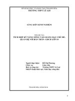 SKKN tích hợp giáo dục kỹ năng sống vào giảng dạy chủ đề quan hệ với bản thân   giáo dục công dân lớp 10 