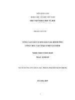 Nâng cao chất lượng đào tạo, bồi dưỡng công chức tại cơ quan Bộ Tài chính