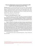 Tổng quan tình hình kinh tế vĩ mô của Việt Nam 6 tháng đầu năm 2019  trong bối cảnh tranh chấp thương mại Mỹ  Trung.