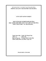 SKKN một số kinh nghiệm bồi dưỡng học sinh giỏi môn ngữ văn lớp 9 ở trường THCS trần phú   TP thanh hóa 