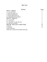 SKKN phương pháp và kỹ thuật tổ chức hoạt động tự học của học sinh qua bài quang hợp ở các nhóm thực vật  – sinh học 11 nâng cao 