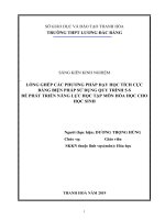 SKKN lồng ghép các phương pháp dạy học tích cực bằng biện pháp sử dụng quy trình 5 s để phát triển năng lực học tập môn hóa học cho học sinh 