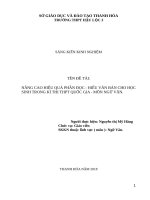 SKKN nâng cao hiệu quả phần đọc   hiểu văn bản cho học sinh trong kì thi THPT quốc gia   môn ngữ văn 