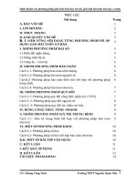 SKKN kinh nghiệm hình thành các phương pháp giải toán hóa học từ việc giải một bài toán hóa học cơ bản 