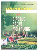 Môi trường và giáo dục bảo vệ môi trường   dùng cho các trường đại học   ca đẳng khối sư phạm 