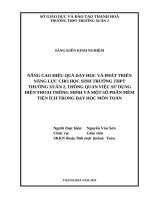 SKKN nâng cao hiệu quả dạy học và phát triển năng lực học sinh trường THPT thường xuân 2 
