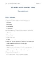 Solution manual of CH02 security essentials 2nd 