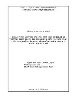 SKKN khắc phục một số sai lầm của học sinh lớp 12 trường THPT triệu thị trinh khi giải các bài toán liên qua đến xác định tính 