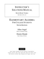 Test bank and solution manual of ELementary algebra 9e (1) 