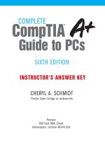 Test bank and solution manual of comptia guide to PCs 6e (1) 