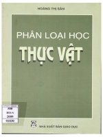 Phân loại học thực vật   giáo trình dùng cho các trường đại học sư phạm 
