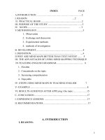 The effect of using mind maps in teaching english grammar at high school 