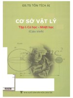 Cơ sở vật lý    giáo trình  tập 1, cơ học   nhiệt học 