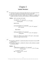 Solution manual of ch02 atomic structure 