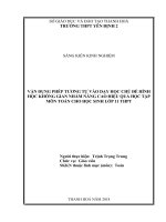 SKKN vận DỤNG PHÉP TƯƠNG tự vào dạy học CHỦ đề HÌNH học KHÔNG GIAN NHẰM NÂNG CAO HIỆU QUẢ học tập môn TOÁN CHO học SINH lớp 11 THPT 