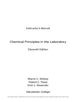 Solution manual of CHemical principles in the laborary 7e 