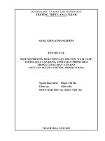 SKKN một số phương pháp tiếp cận truyện tấm cám thông qua vận dụng tinh thần phôncơlo trong giảng dạy văn bản 