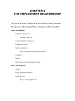 Test bank and solution manual of ch the employment relationship (1) 