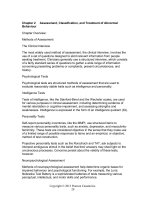 Test bank and solution manual of ch02 assessment classification and treatment of abnormal behavior (1) 