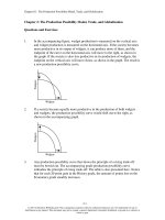 Test bank and solution manual of ch02 echomics the production possibility model (2) 