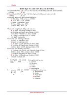 Trắc nghiệm hóa sinh