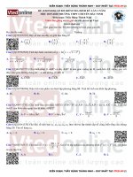 07 đề thi khảo sát chất lượng năm 2020   GIẢI CHI TIẾT