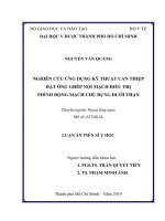 Nghiên cứu ứng dụng kỹ thuật can thiệp đặt ống ghép nội mạch điều trị phình động mạch chủ bụng dưới thận