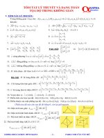 TỔNG hợp lý THUYẾT và các DẠNG bài tập OXYZ