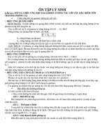 Ôn tập lý thuyết lý sinh cuối kì