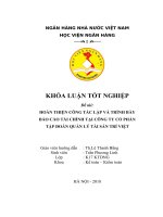 HOÀN THIỆN CÔNG tác lập và TRÌNH bày báo cáo tài CHÍNH tại CÔNG TY cổ PHẦN tập đoàn QUẢN lý tài sản TRÍ VIỆT 