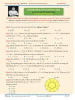 Đề minh họa mang tính tham khảo thầy tùng toán 