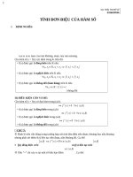 1 TÍNH đơn điệu của hàm số