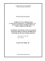 Nghiên cứu quá trình quá độ và tính toán chế độ xác lập khi đóng, cắt mạch vòng trên lưới điện trung áp Công ty Điện lực Thủ Đức
