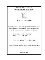 THỰC TRẠNG NHÀ TIÊU HỢP VỆ SINH VÀ MỘT SỐ YẾU TỐ LIÊN QUAN CỦA HỘ GIA ĐÌNH TẠI XÃ DŨNG PHONG, HUYỆN CAO PHONG, TỈNH HÒA BÌNH NĂM 2018