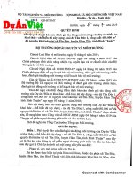 Quyết định Phê duyệt báo cáo Đánh giá tác động môi trường Dự án Khai thác mỏ đá... tại Bình Thuận | duanviet.com.vn | 0918755356