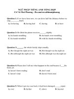 TỔNG ôn NGỮ PHÁP TIẾNG ANH 2019 livestream 6 1 