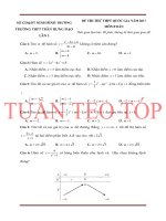 THPT trần hưng đạo, ninh bình lần 3 năm 2017 