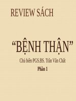 REVIEW SÁCH BỆNH THẬN - trần văn chất