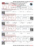 Thi online   giá trị lớn nhất và giá trị nhỏ nhất của mũ và logarit (đề số 01)   học toán online chất lượng cao 2019   vted 