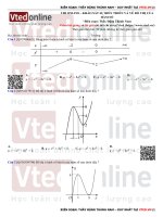 Thi online   khảo sát sự biến thiên và vẽ đồ thị của hàm số   học toán online chất lượng cao 2019   vted 