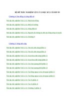 BỘ ĐỀ TRẮC NGHIỆM VẬT LÝ 12 HỌC KÌ 2 CÓ ĐÁP ÁN