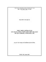 THỰC HIỆN CHÍNH SÁCH XÂY DỰNG NÔNG THÔN MỚI TRÊN ĐỊA BÀN HUYỆN M''DRẮK, TỈNH ĐẮK LẮK