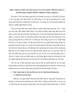 THỰC TRẠNG CÔNG TÁC ĐÀO TẠO CỦA NGÂN HÀNG THƯƠNG MẠI VÀ HƯỚNG PHÁT TRIỂN TRONG THỜI KỲ CÔNG NGHỆ 4.0