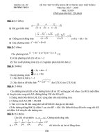 DE +DAP AN THI THU VAO LOP 10 THPT   MON TOAN