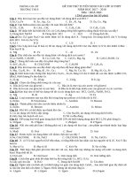 DE+DAP AN THI THU VAO LOP 10 THPT  MON HOA HOC