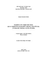 Nghiên cứu đặc điểm cardiotocography trong chuyển dạ ở thai đủ tháng có ối vỡ sớm (FULL TEXT)