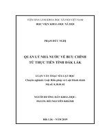 QUẢN lý NHÀ nước về bưu CHÍNH từ THỰC TIỄN TỈNH đắk lắk