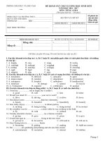 De KS HSG  mon tieng anh 8 (2017 2018)